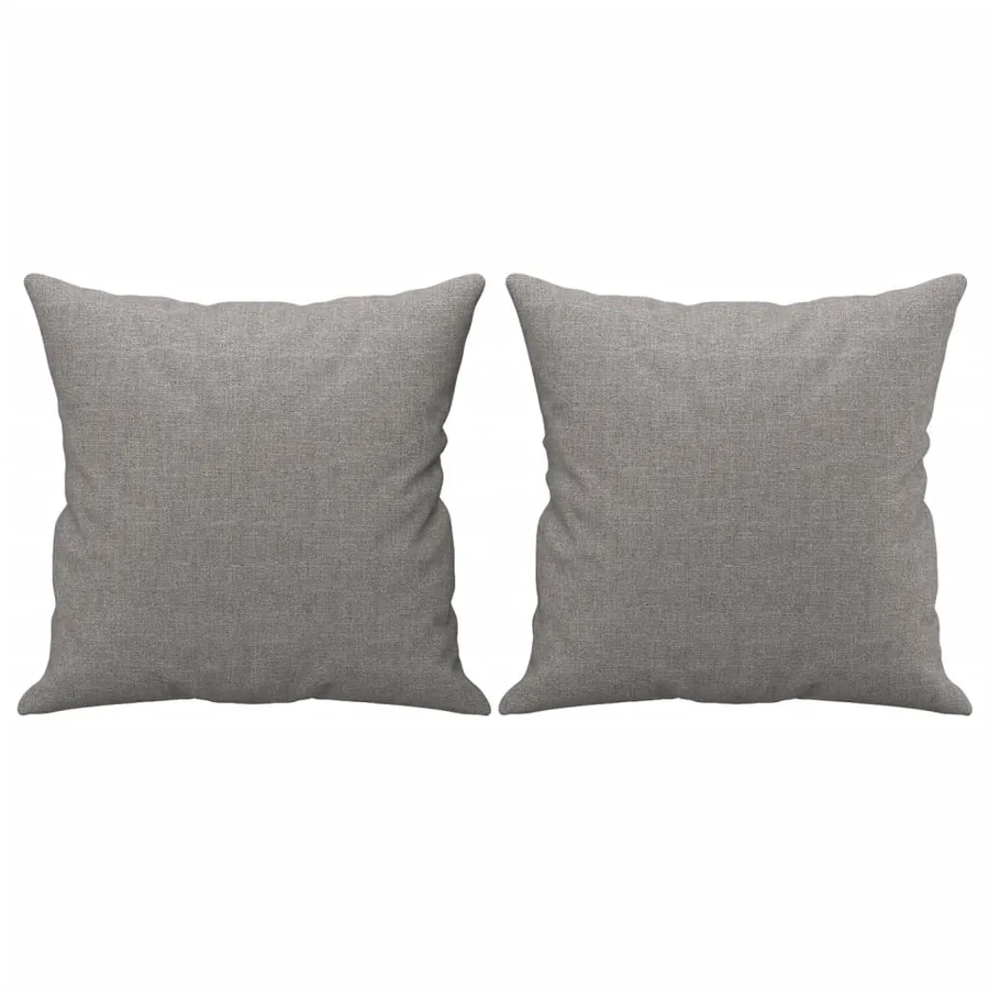 Canapé 2 places et oreillers et coussins Gris clair 120cm Tissu - 5