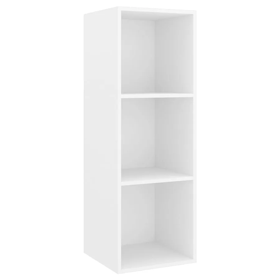 Meubles TV muraux 2 pcs Blanc Bois d'ingénierie - 4