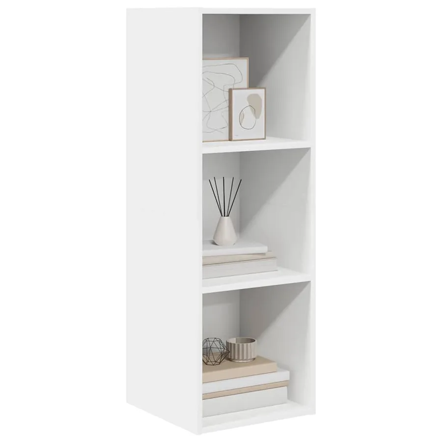 Meuble TV mural Blanc 37x37x107 cm Bois d’ingénierie - 6