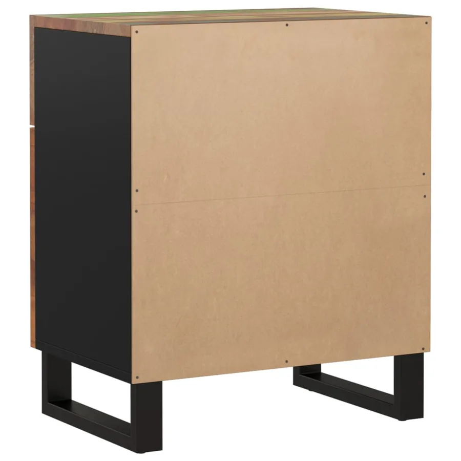 Table de chevet 50x33x60cm Bois de récupération et d'ingénierie - 5