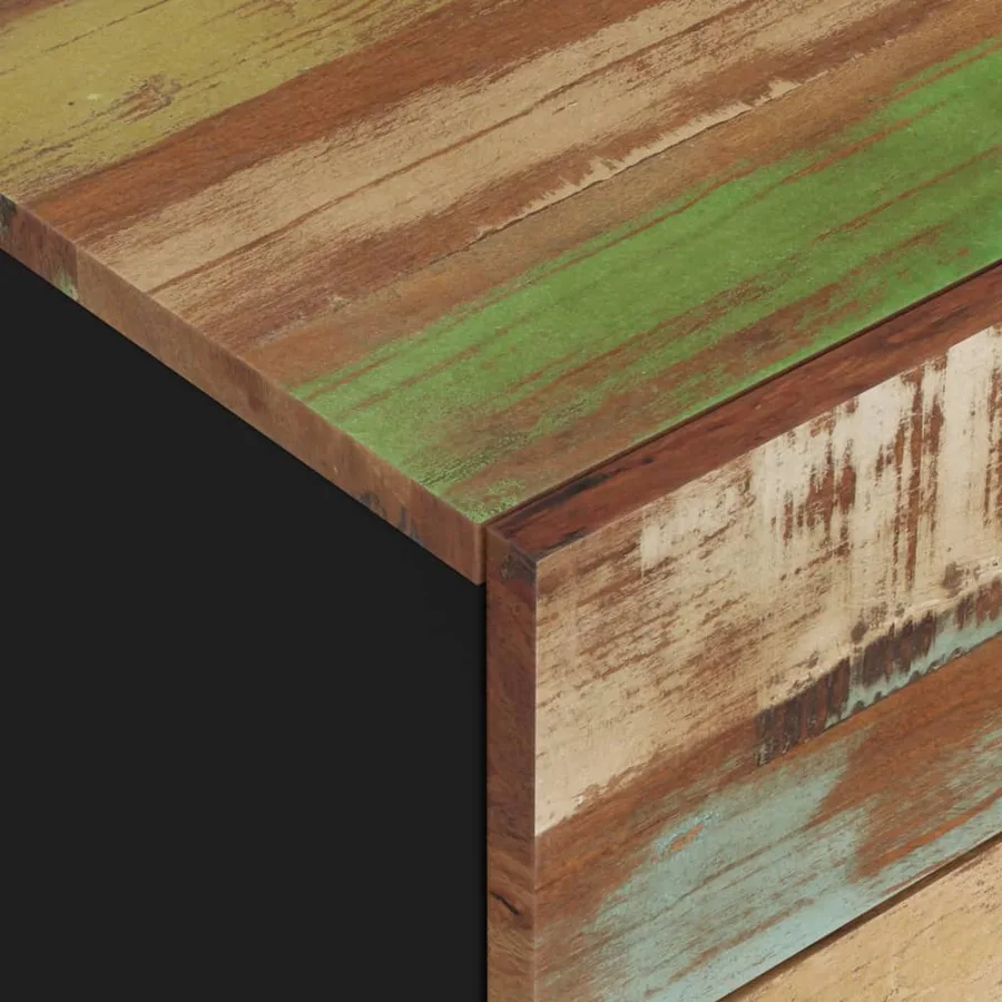 Table de chevet 50x33x60cm Bois de récupération et d'ingénierie - 6