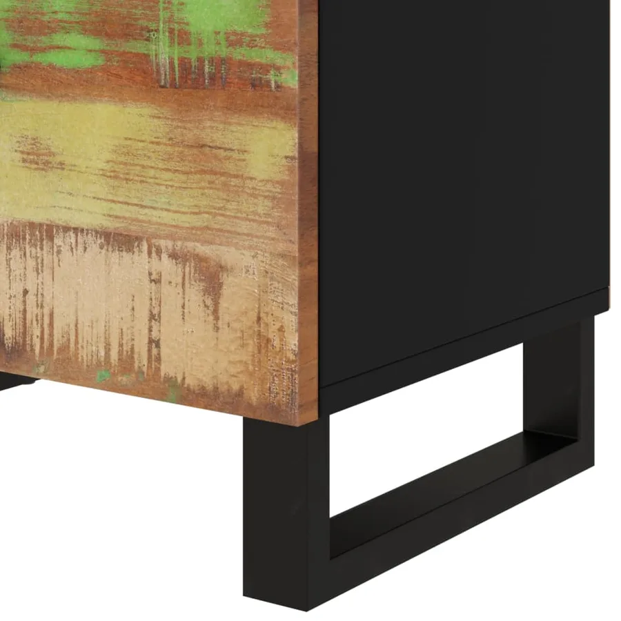 Table de chevet 50x33x60cm Bois de récupération et d'ingénierie - 7