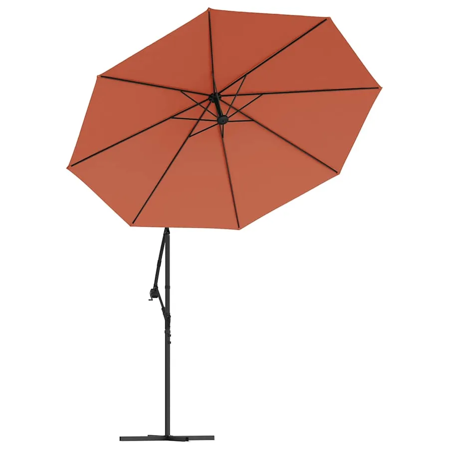 Tissu de remplacement pour parasol déporté Terre cuite 350 cm - 4