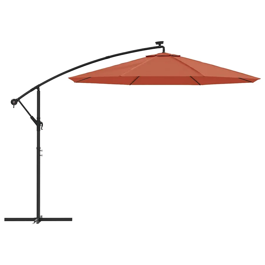 Tissu de remplacement pour parasol déporté Terre cuite 350 cm - 5