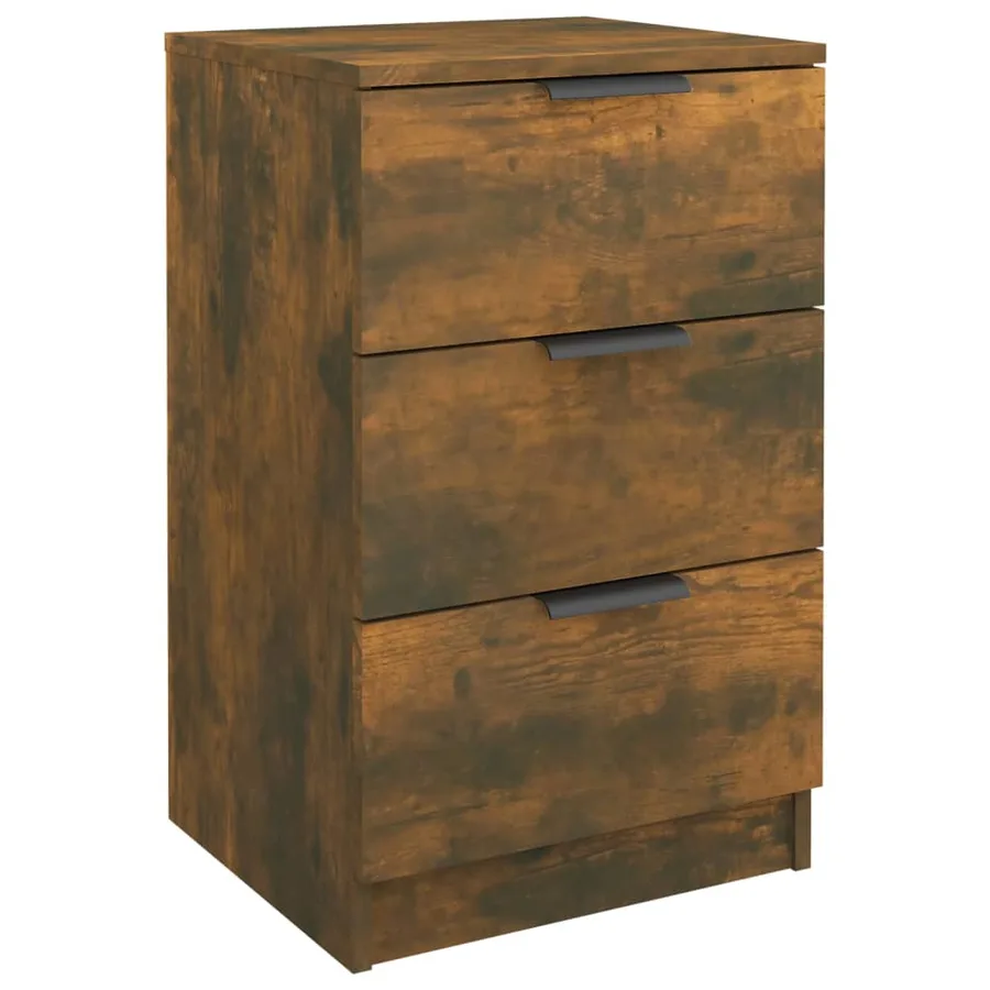 Table de chevet Chêne fumé 40x36x65 cm - 2
