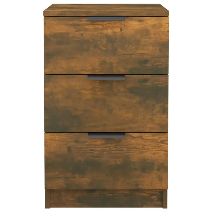 Table de chevet Chêne fumé 40x36x65 cm - 4