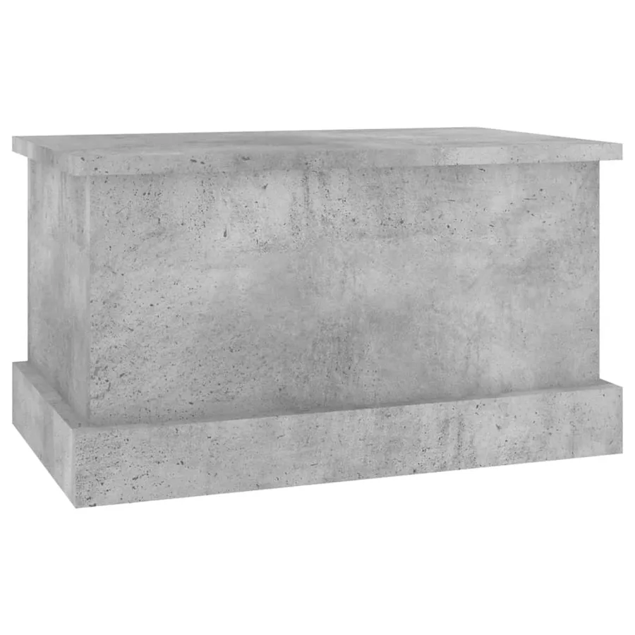Boîte de rangement gris béton 50x30x28 cm bois d'ingénierie - 4