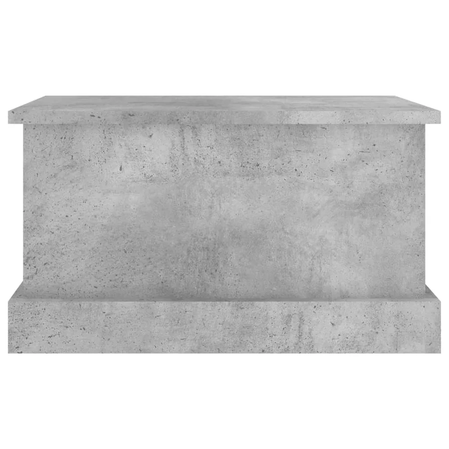 Boîte de rangement gris béton 50x30x28 cm bois d'ingénierie - 5