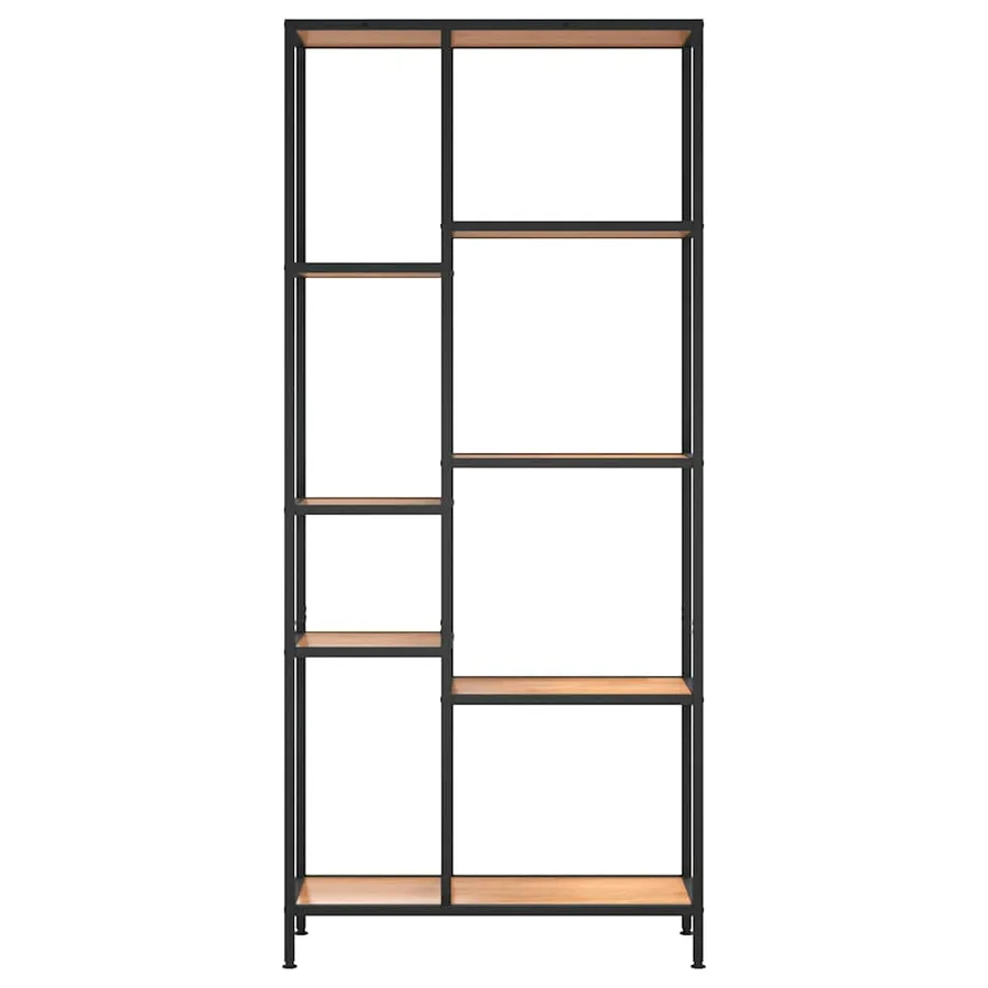 Étagère à livres 80x30x180 cm Acier et bois d'ingénierie - 3