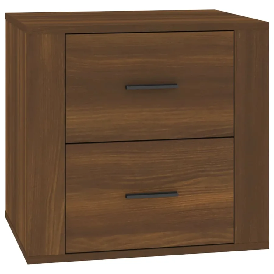 Table de chevet Chêne marron 50x39x47 cm - 2
