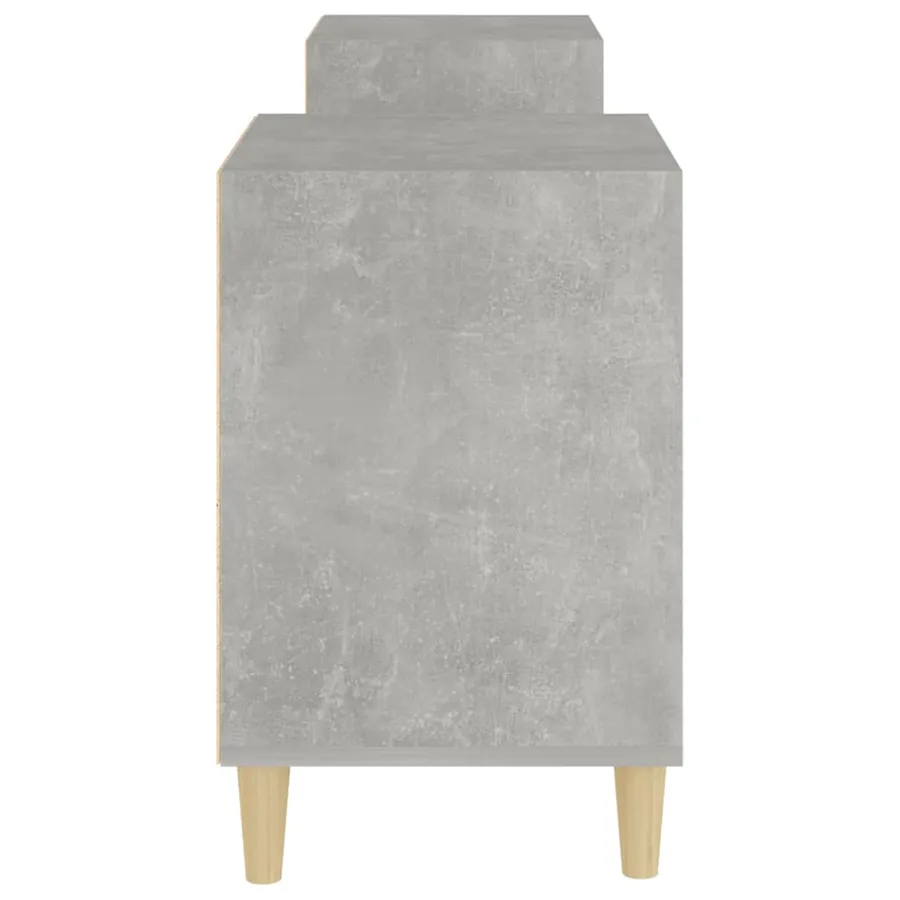 Meuble TV Gris béton 160x35x55 cm Bois d'ingénierie - 8