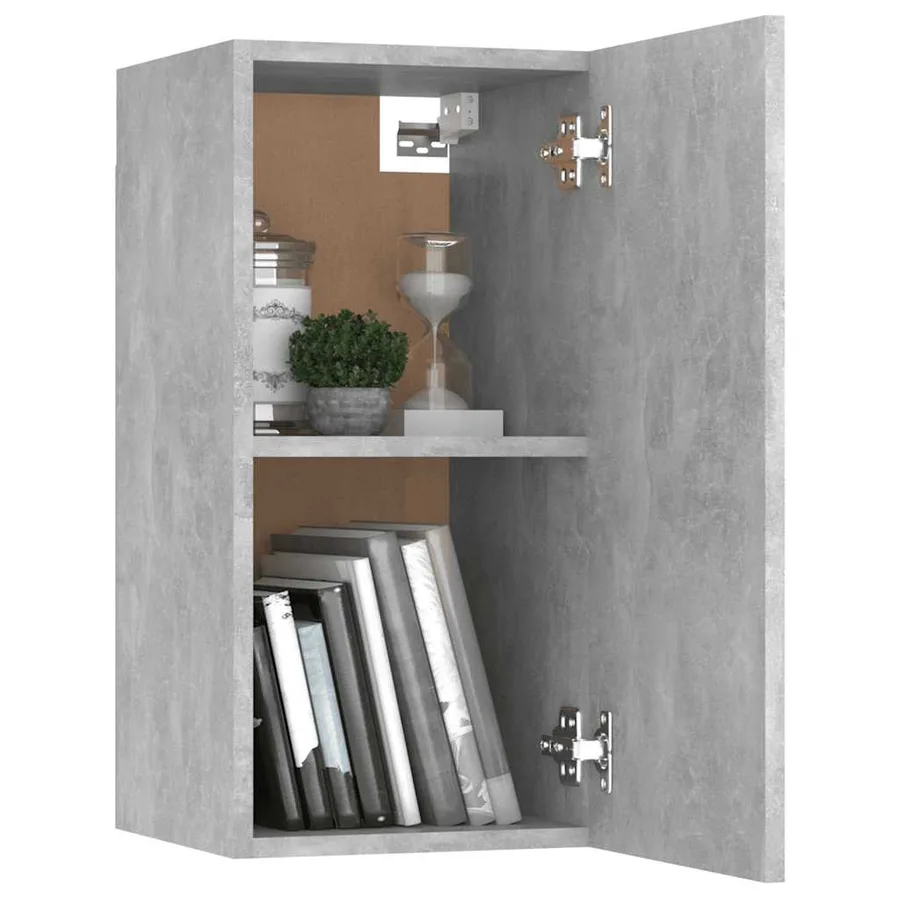Ensemble de meubles TV 4 pcs Gris béton Bois d'ingénierie - 5