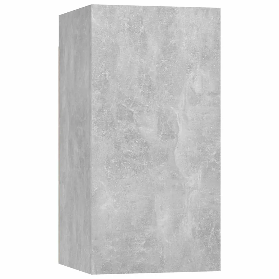 Ensemble de meubles TV 4 pcs Gris béton Bois d'ingénierie - 7