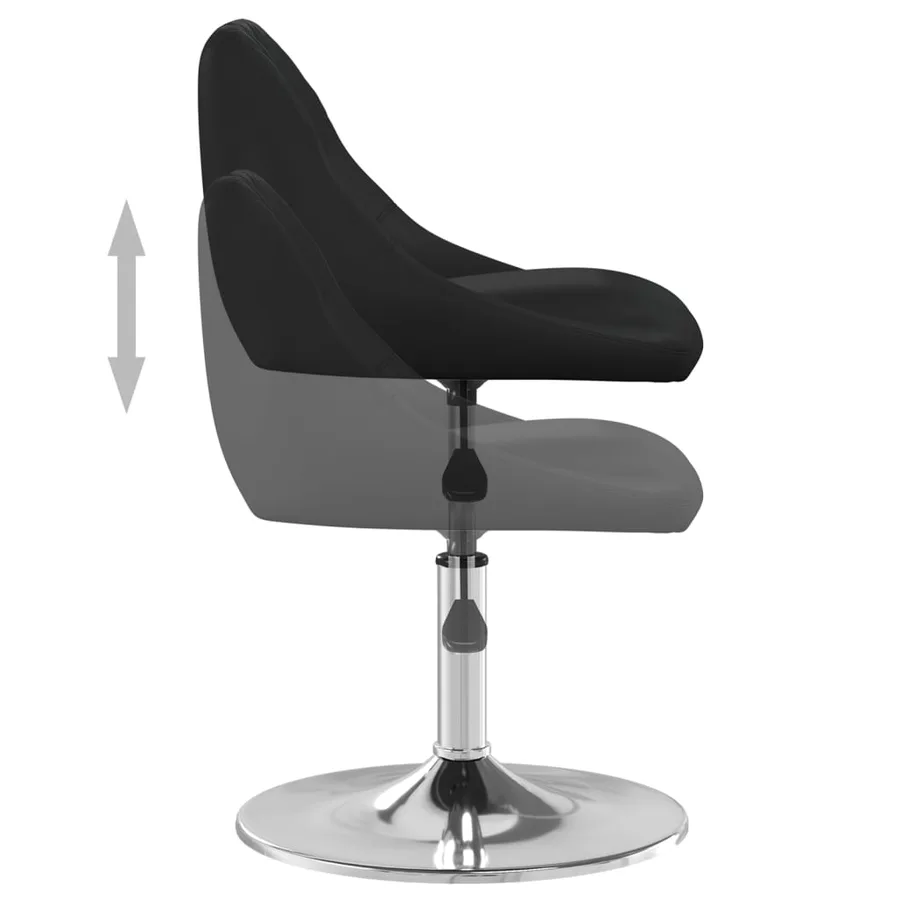 Tabouret de bar Noir Similicuir - 4