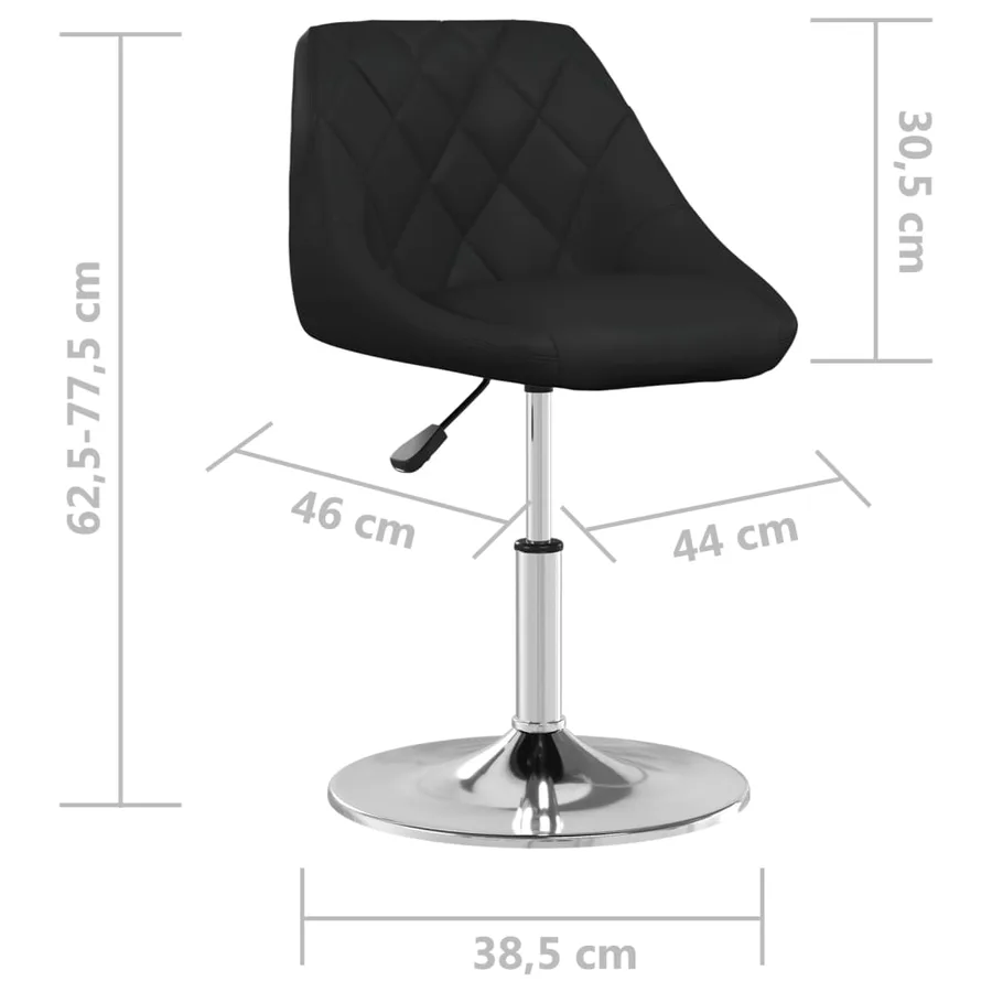 Tabouret de bar Noir Similicuir - 7