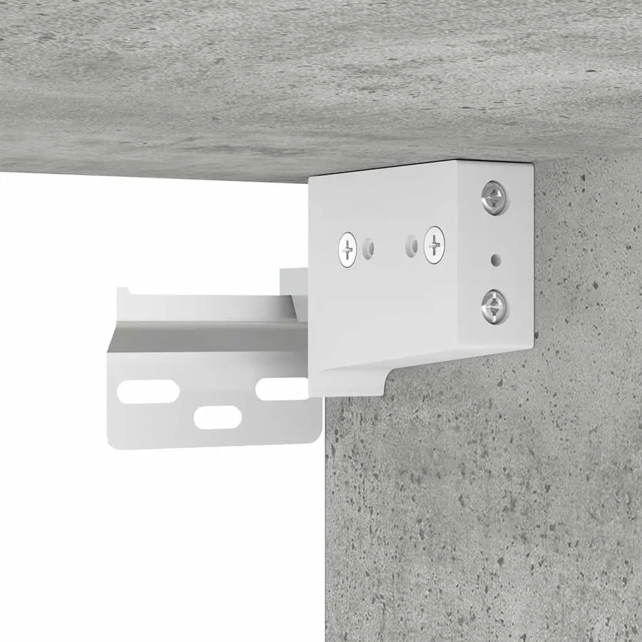 Ensemble de meubles TV 4 pcs Gris béton Bois d'ingénierie - 10