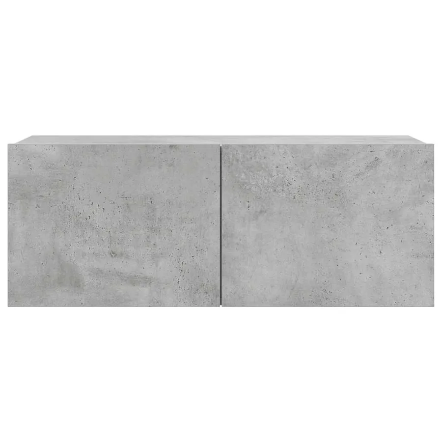 Ensemble de meubles TV 4 pcs Gris béton Bois d'ingénierie - 6