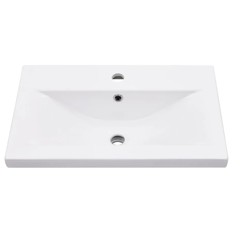 Cadre de lavabo de salle de bain vasque à encastrer Blanc Fer - 6