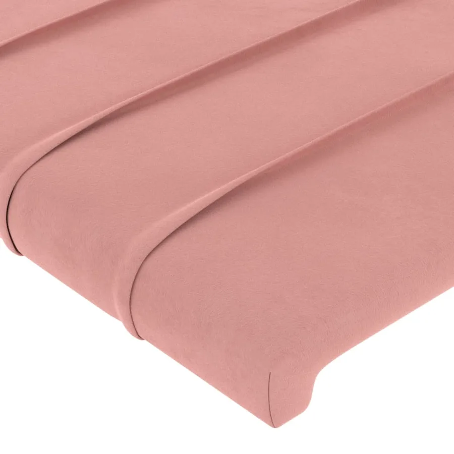 Tête de lit Rose 90x5x78/88 cm Velours - 4