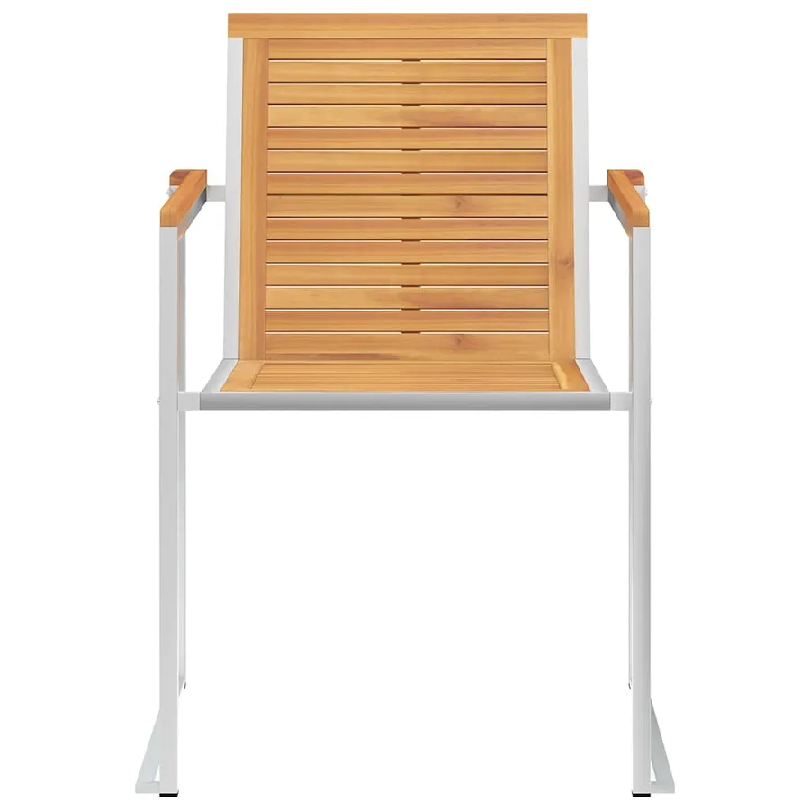 Chaises de jardin lot de 4 avec coussins Bois de teck massif - 5