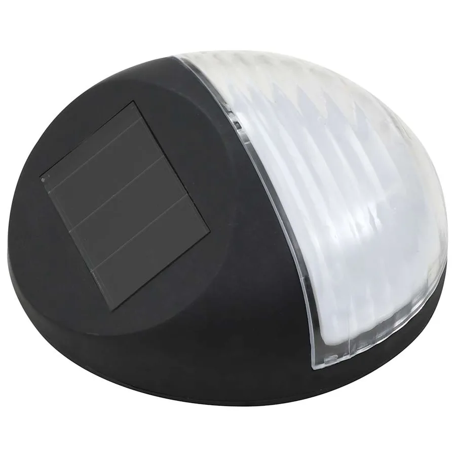 Lampes solaires murales à LED d'extérieur 24 pcs Rond Noir - 3