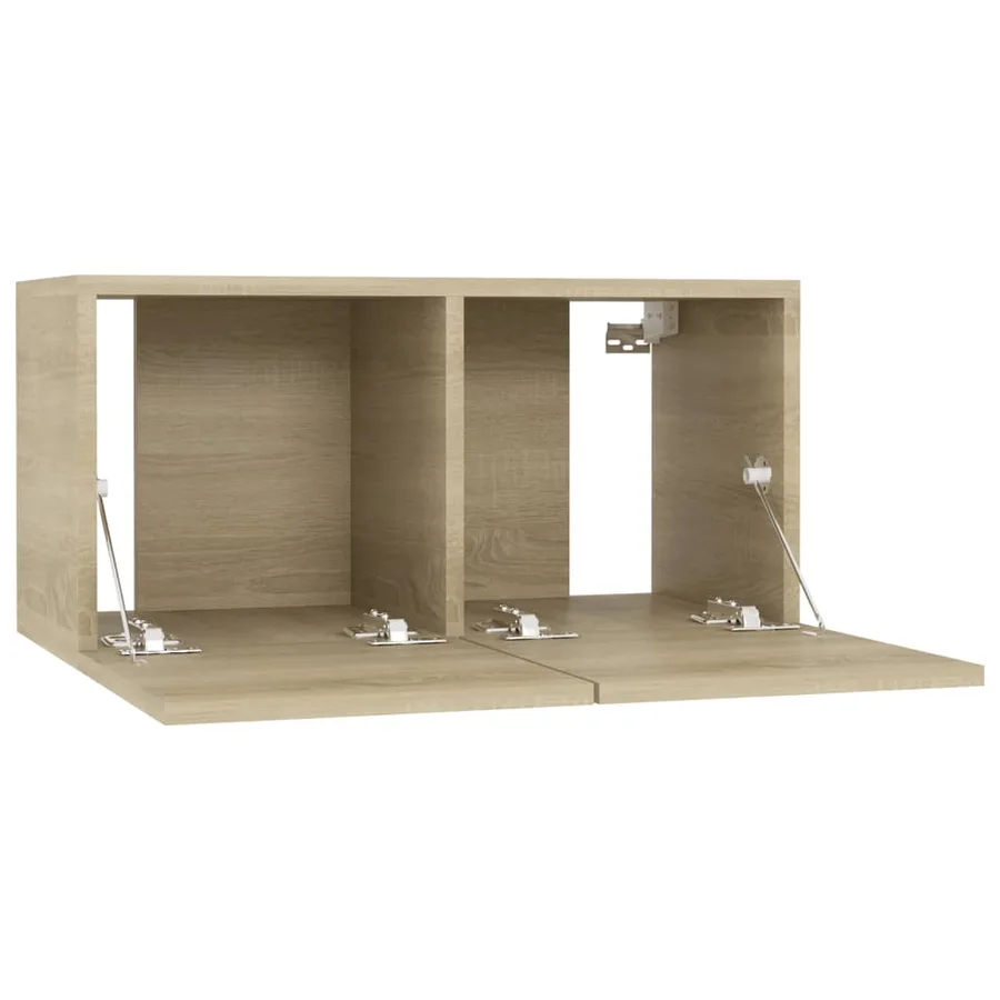 Meubles TV 4 pcs Chêne sonoma 60x30x30 cm Bois d'ingénierie - 5