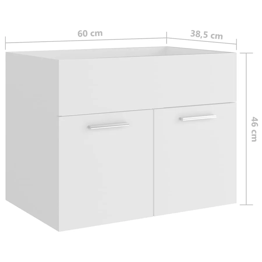 Ensemble de meubles de salle de bain Blanc Aggloméré - 20