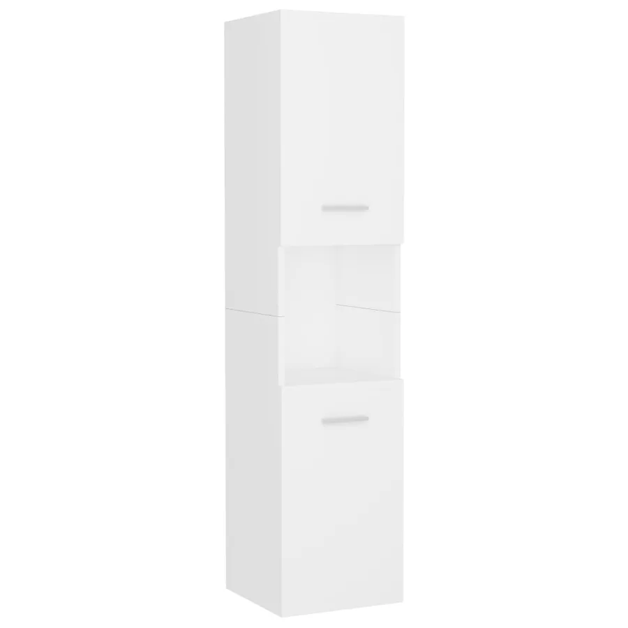 Ensemble de meubles de salle de bain Blanc Aggloméré - 4