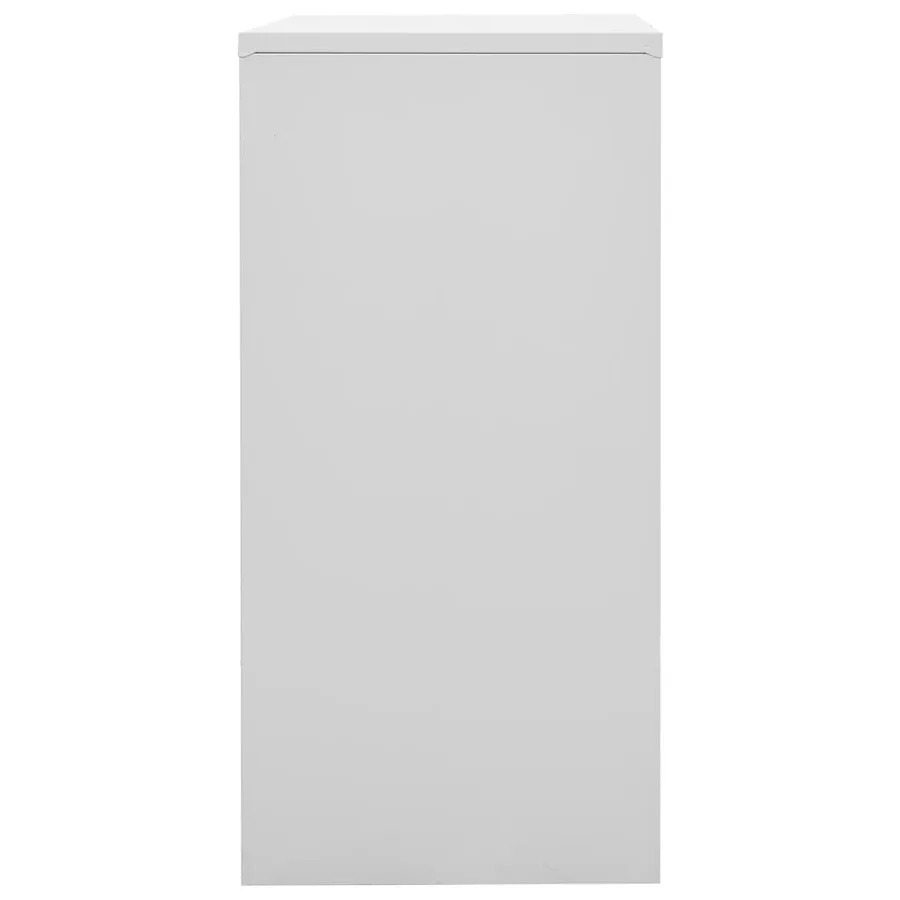 Armoires à casiers 2 pcs Gris clair et rouge 90x45x92,5cm Acier - 4