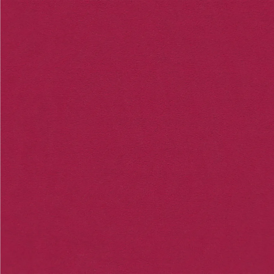 Tabouret avec pieds en bois Rouge bordeaux Velours - 6