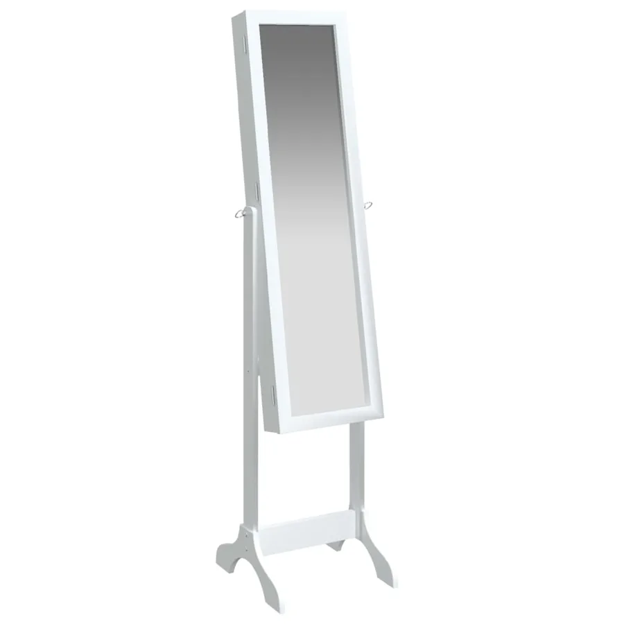 Miroir sur pied blanc 34x37x146 cm - 2