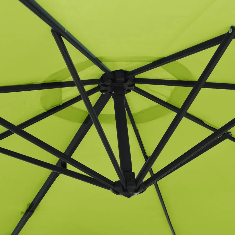 Parasol mural avec LES pomme verte 290 cm - 8