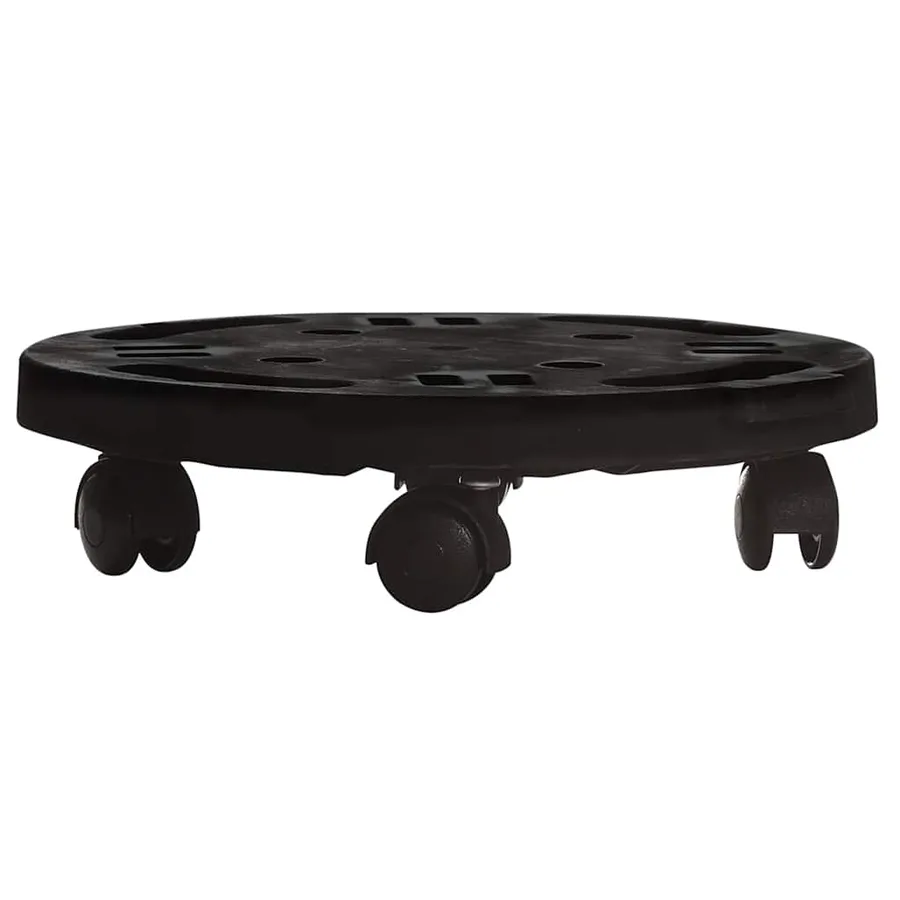 Support sur roulettes pour plantes Diamètre 30 cm Noir 170 kg - 2