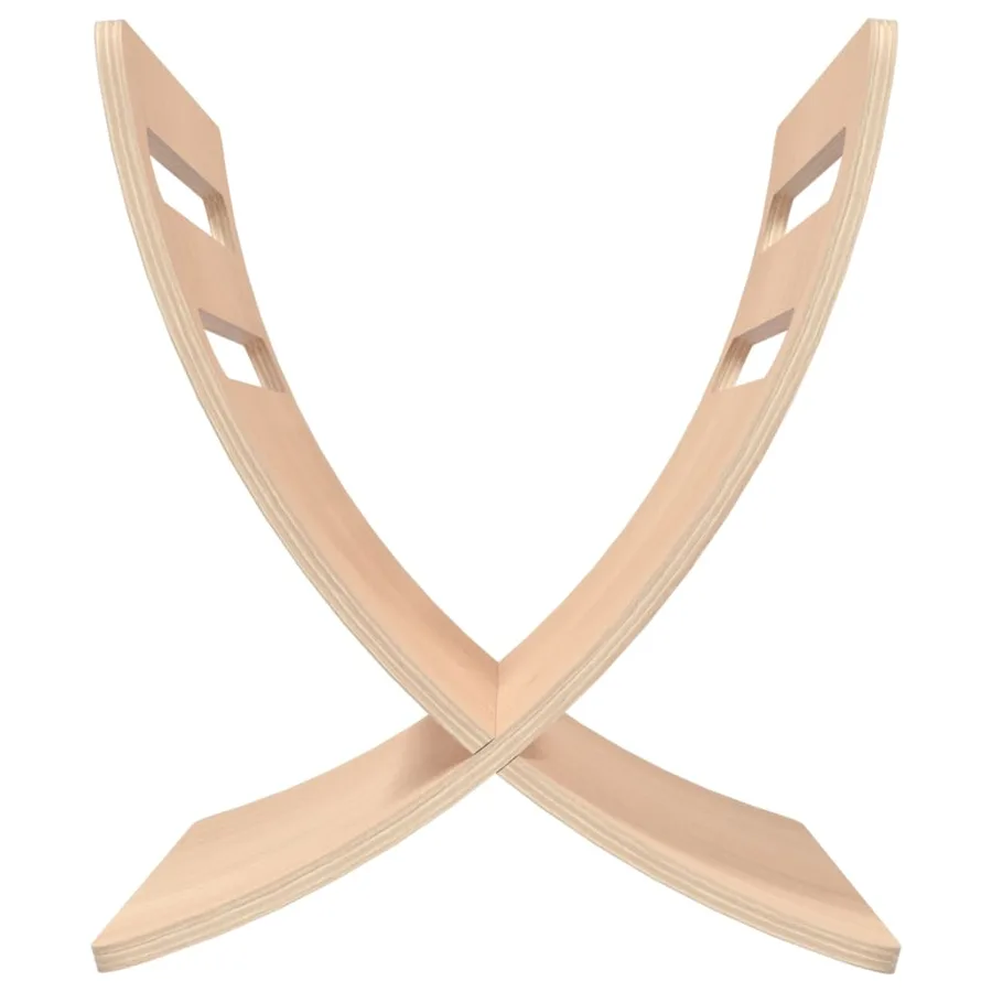 Porte-revue en bois sur pied naturel - 6