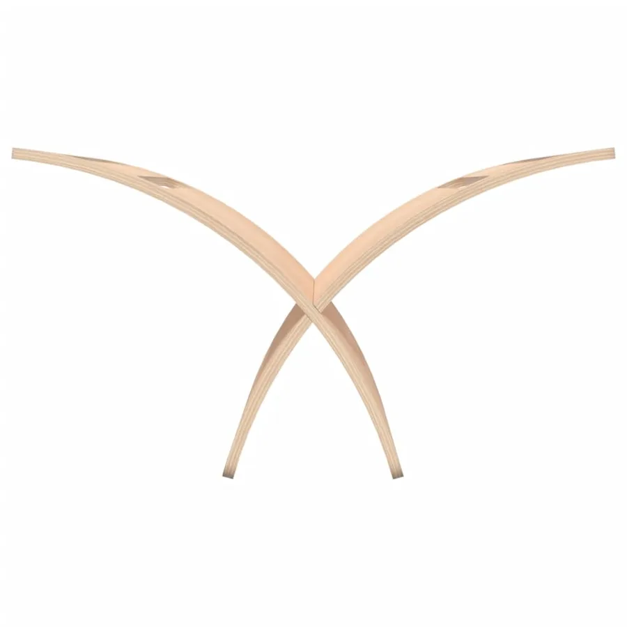 Porte-revue en bois sur pied naturel - 8