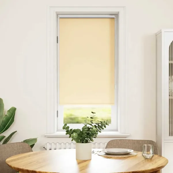 Store enrouleur occultant 64,4 x 120 cm, largeur du tissu 60 cm, beige