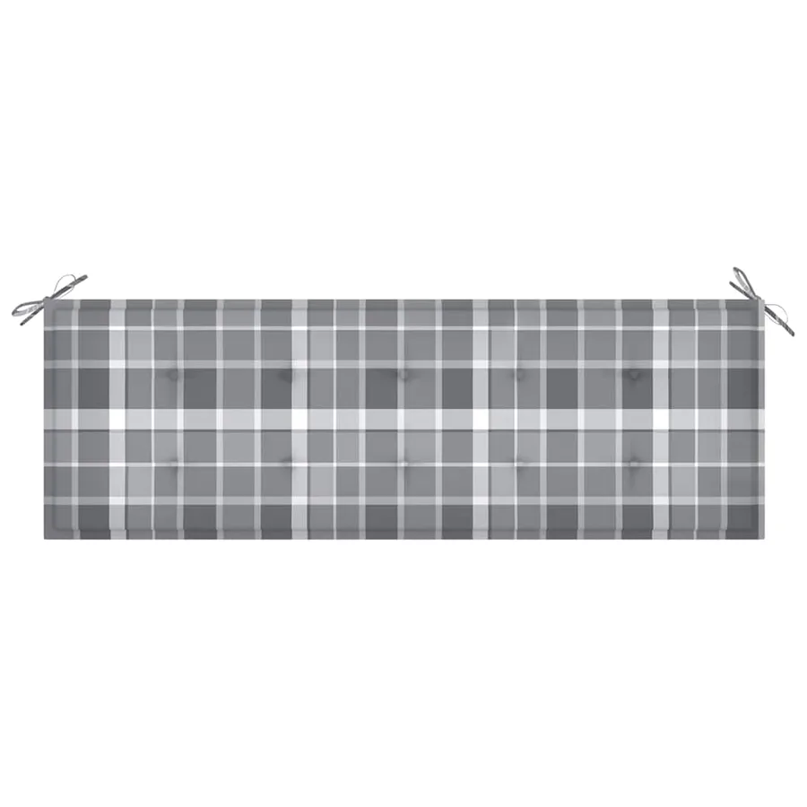 Banc de jardin 3 places avec coussin 150 cm Bois d'eucalyptus - 7