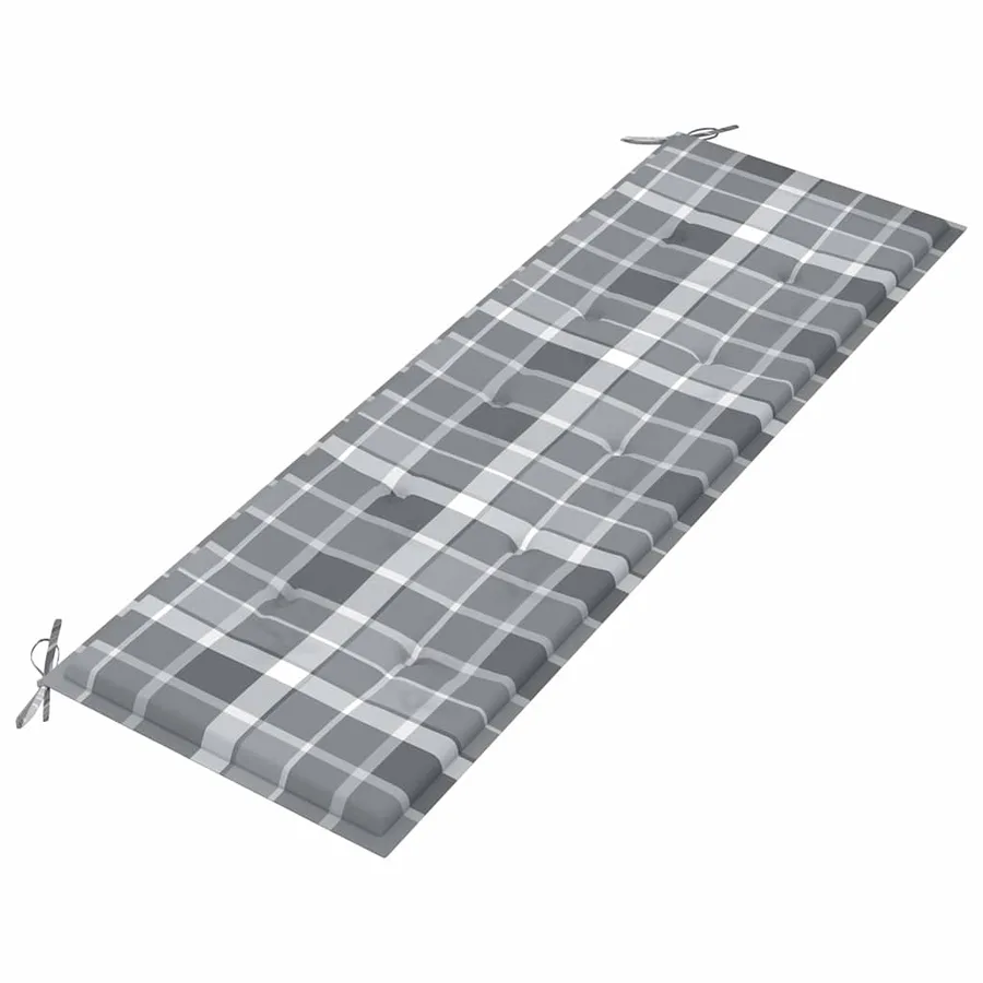 Banc de jardin 3 places avec coussin 150 cm Bois d'eucalyptus - 8