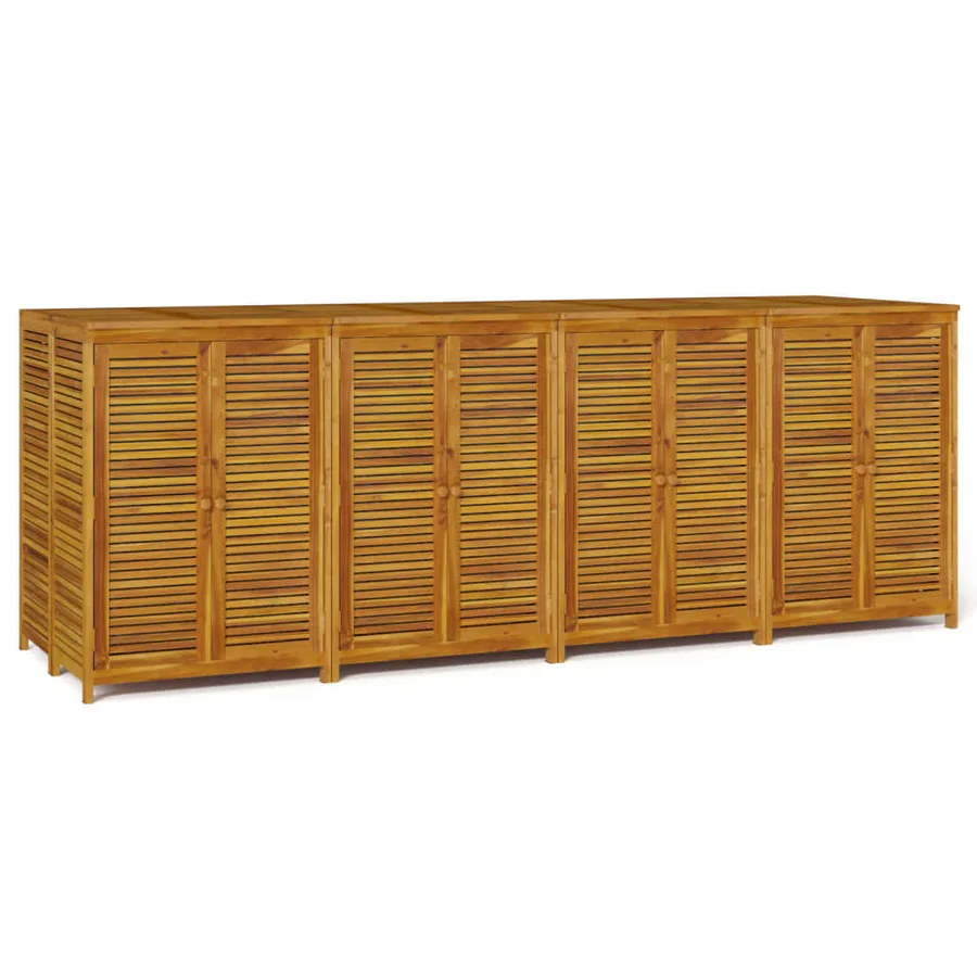 Boîte de rangement de jardin 280x87x104 cm bois massif d'acacia - 2