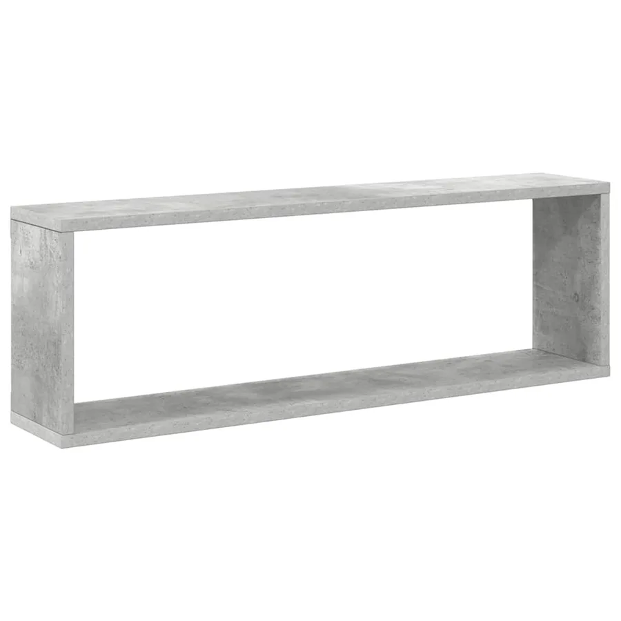 Étagères cube murales 4 pcs gris béton bois d'ingénierie - 5