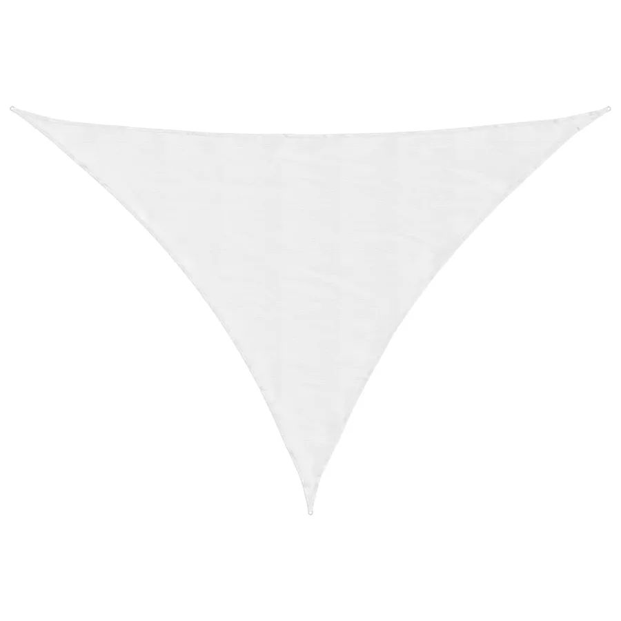 Voile de parasol tissu oxford triangulaire 5x5x6 m blanc - 2