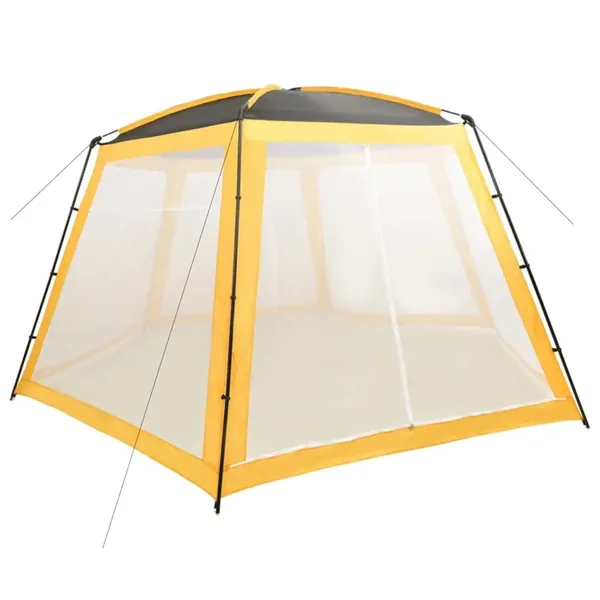 Tente de piscine Tissu 590x520x250 cm Jaune
