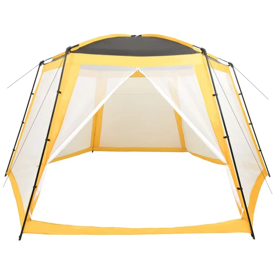 Tente de piscine Tissu 590x520x250 cm Jaune - 3