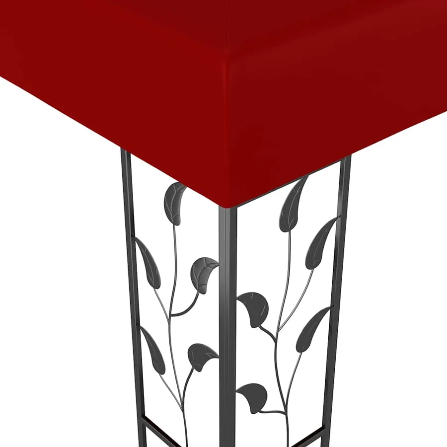 Belvédère 3x3 m Rouge bordeaux - 3