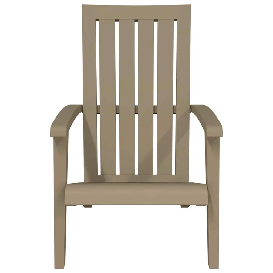 Chaises de jardin Adirondack lot de 2 marron clair PP - 4