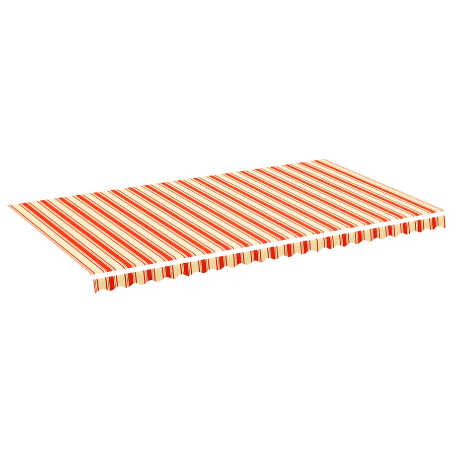 Tissu de remplacement pour auvent jaune et orange 6x3,5 m polyester - 2