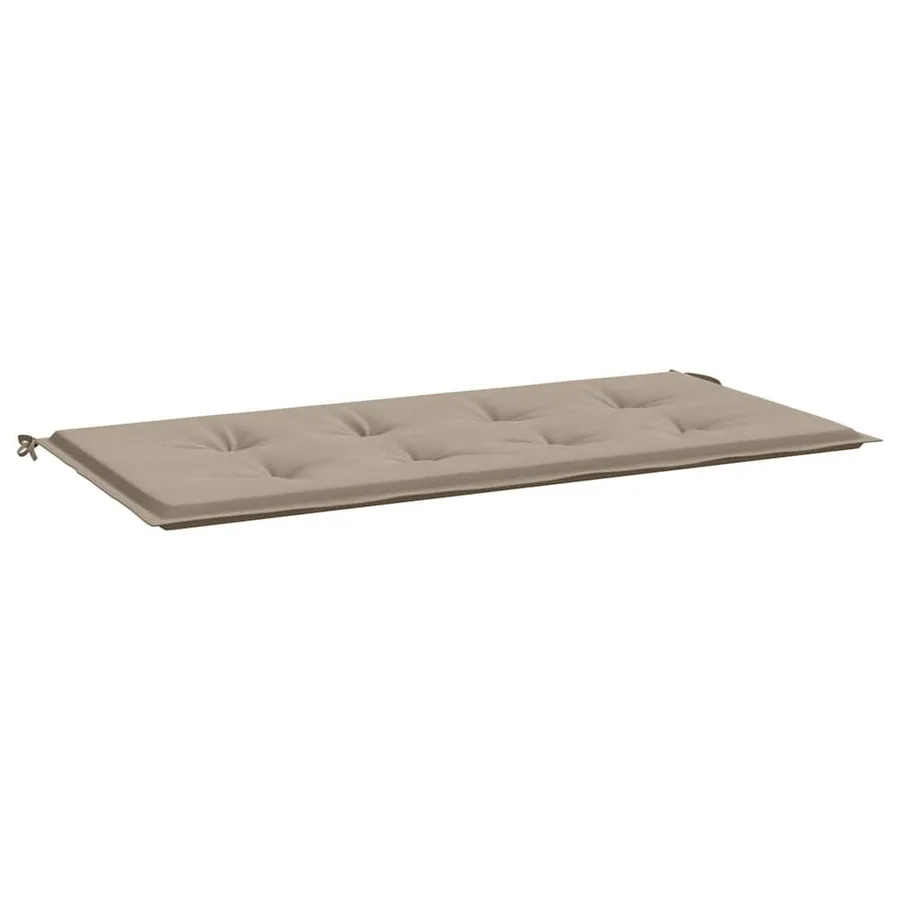 Coussin de banc de jardin taupe 120x50x3 cm tissu oxford - 2