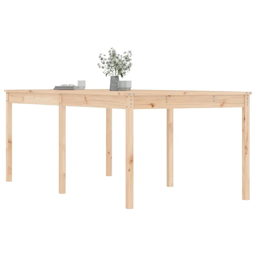 Table de jardin 203,5x100x76 cm bois massif de pin - 4