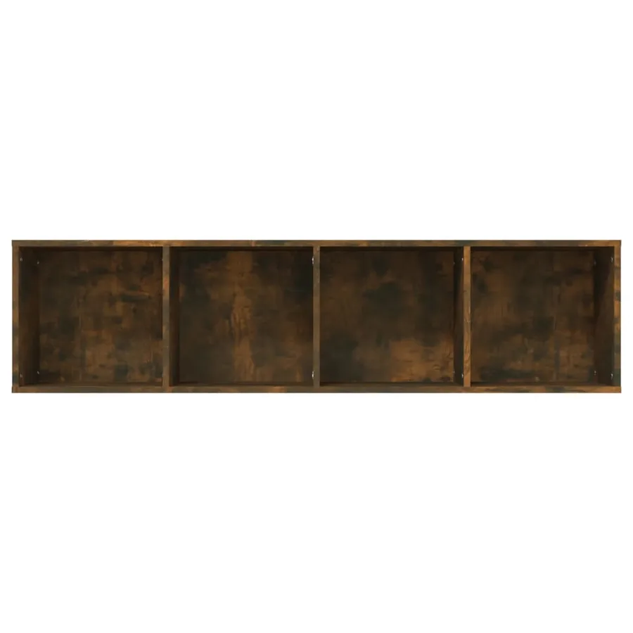 Bibliothèque/Meuble TV Chêne fumé 143x30x36cm Bois d'ingénierie - 6