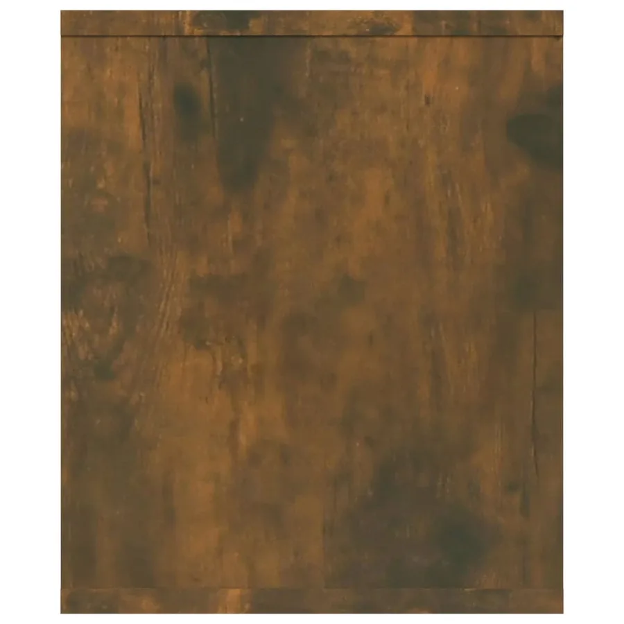 Bibliothèque/Meuble TV Chêne fumé 143x30x36cm Bois d'ingénierie - 7